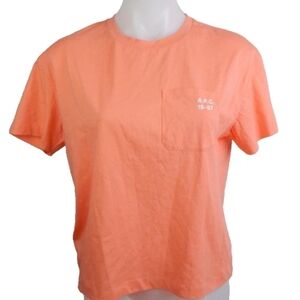 APC Boxy Crop Logo Pocket Tee